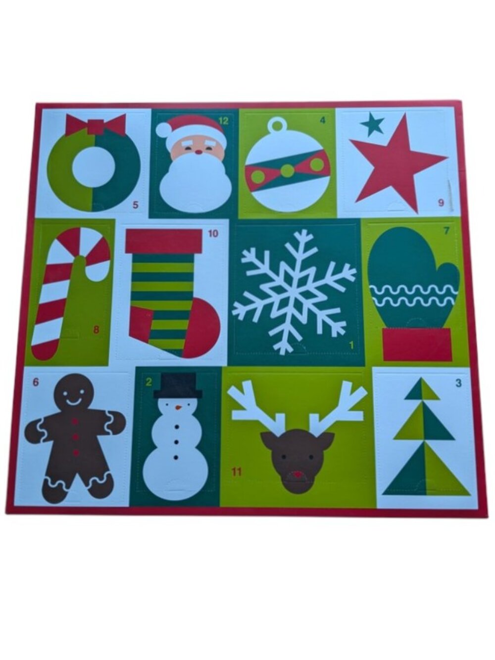 Crate and Barrel -12 days of Christmas Cookie Cutter Advent Calendar-NIB